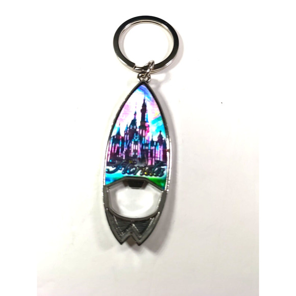 Florida Bottle Opener Keychain Castle - Picture 4 of 7